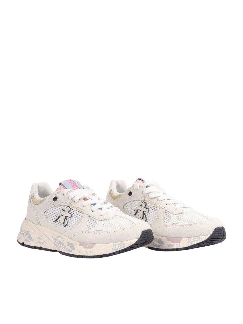 Premiata Mased Offwhite Chunky Leather Sneakers