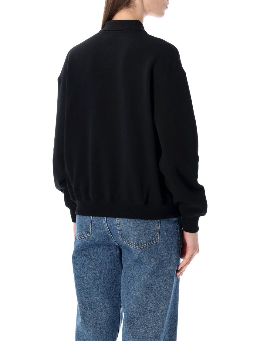 Polo Ralph Lauren Polo Brown Cotton Polo-Collar Sweatshirt