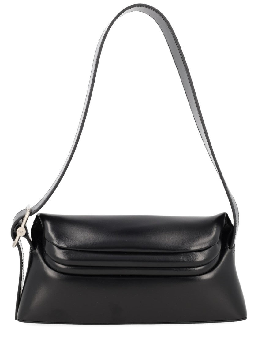 Osoi Black Cow Leather Shoulder Bag