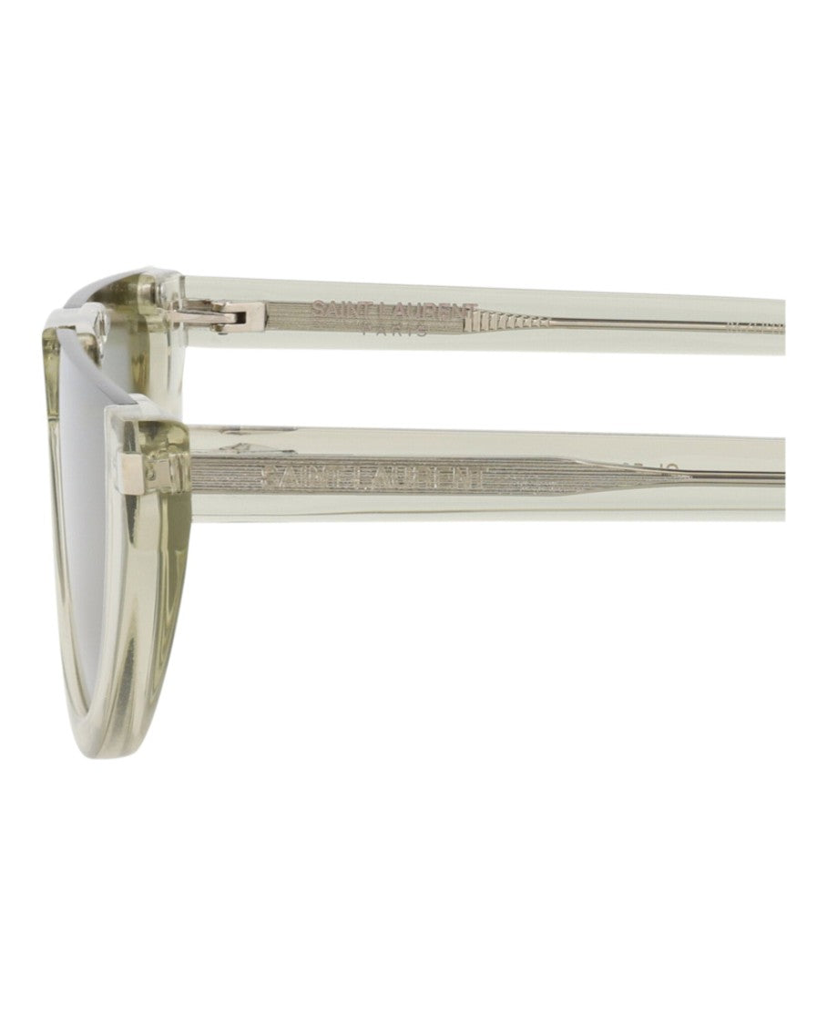 Saint Laurent Cat Eye-Frame Acetate Sunglasses With Saddle Nose Bridge