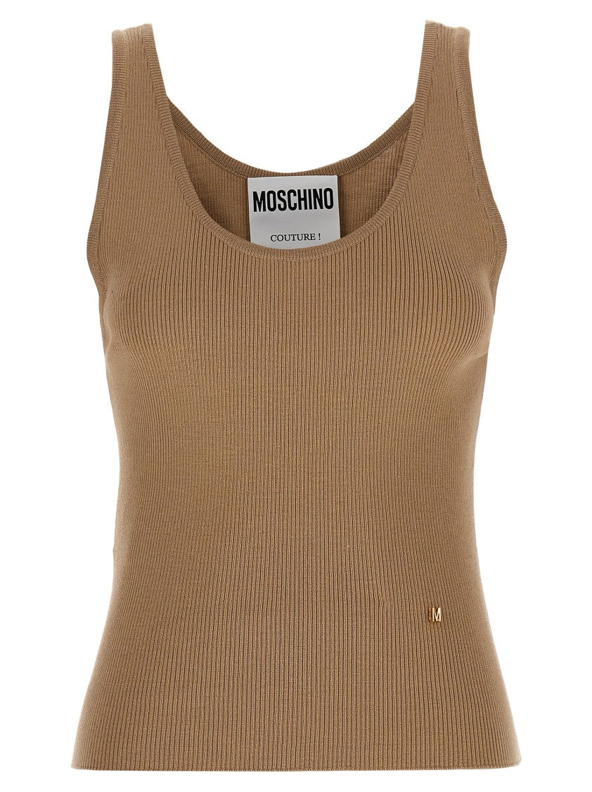 Moschino Sleeveless Silk Blend Knit Top