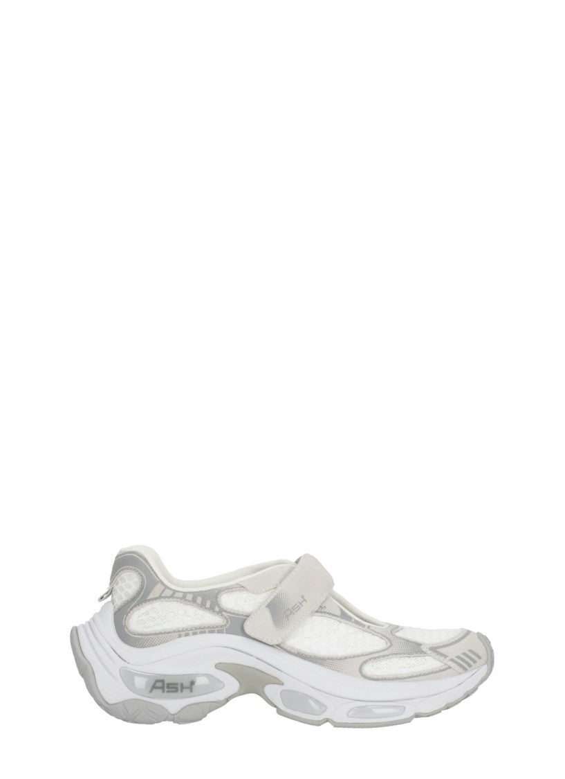 Ash White Drake Mesh Details Sneakers