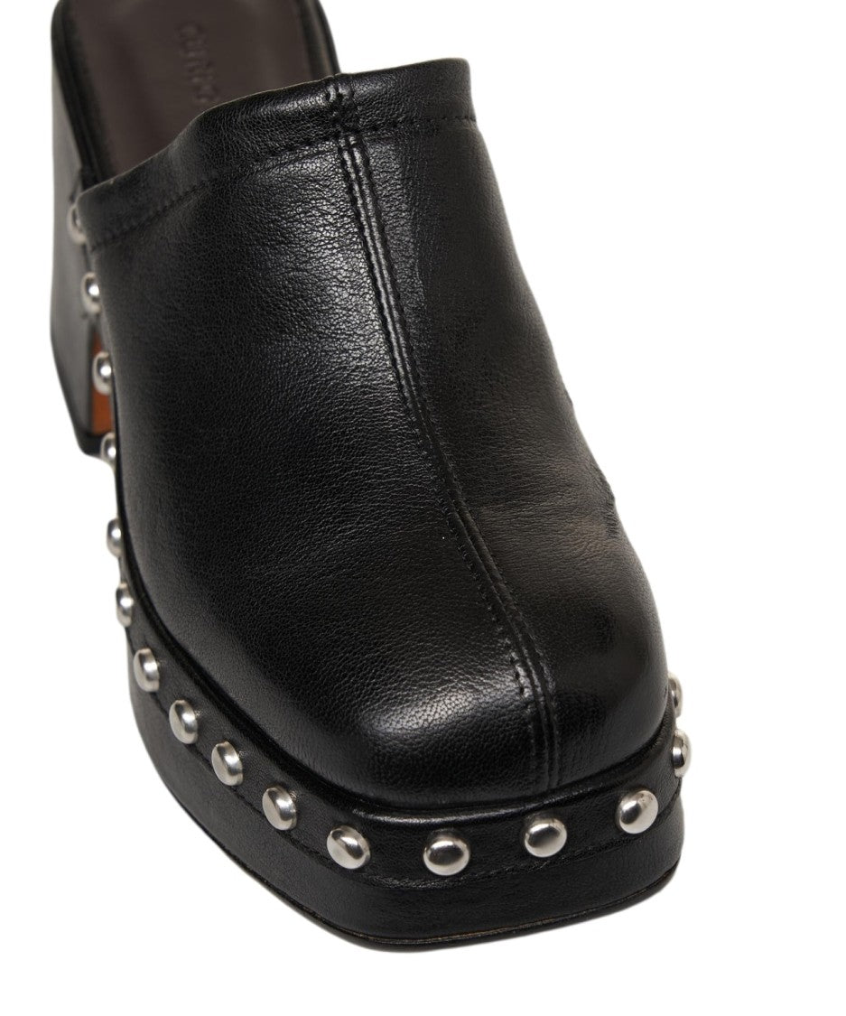 Curiosite Leather Sandals With Studs