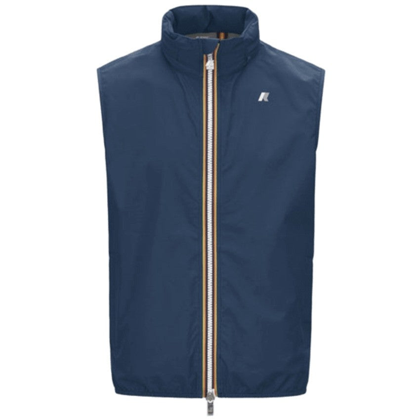 K-Way Blue Nylon Slim Gilet