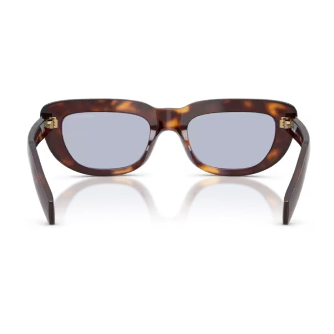 Prada Havana Pr D07s Geometric Acetate Sunglasses