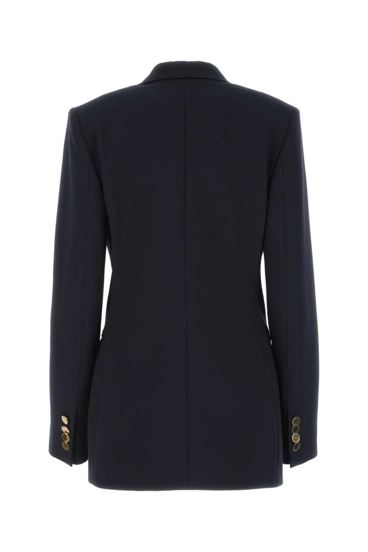 Stella Mccartney Navy Blue Polyester Blend Blazer