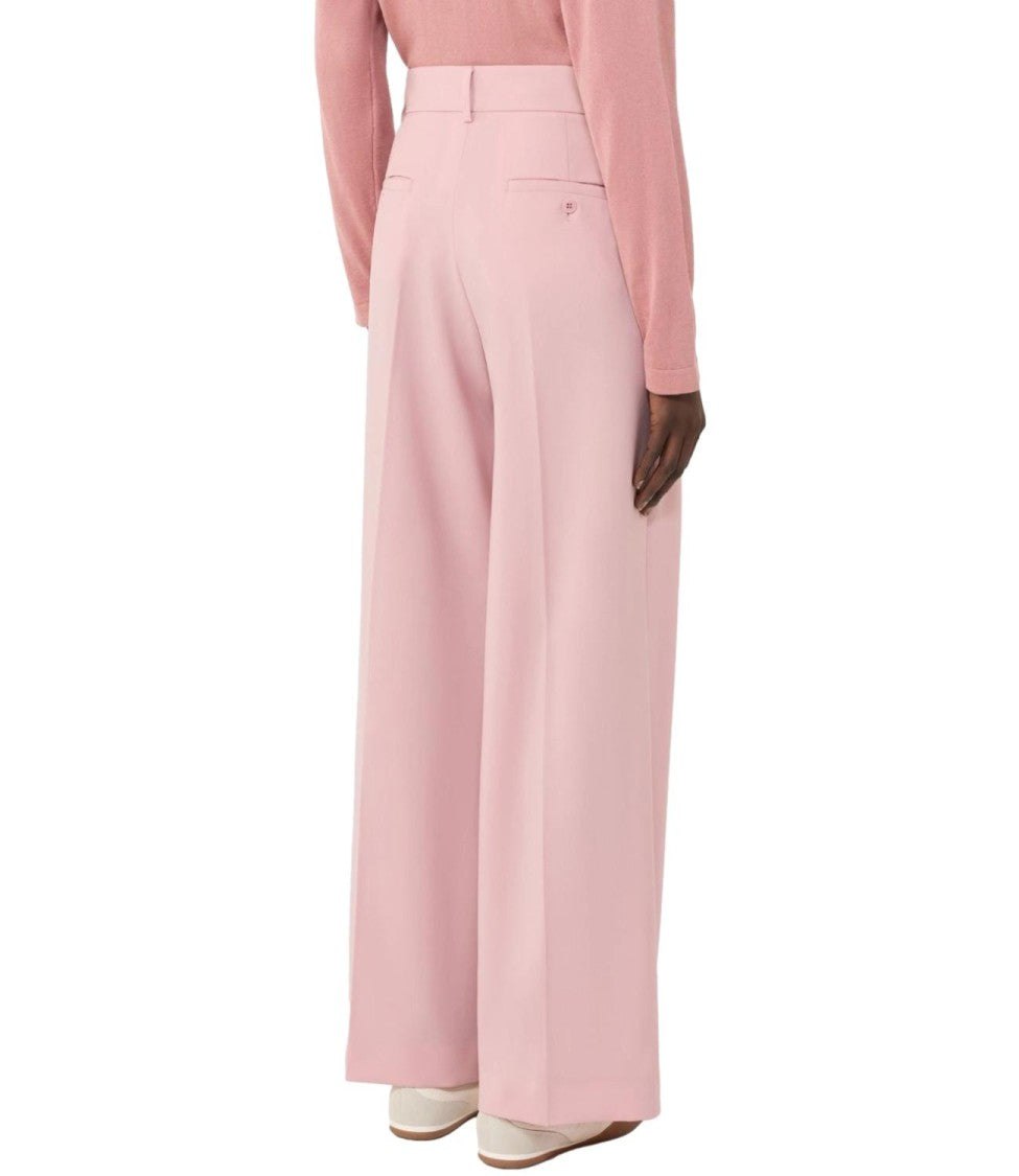 Max Mara Antique Pink Virgin Wool Trousers