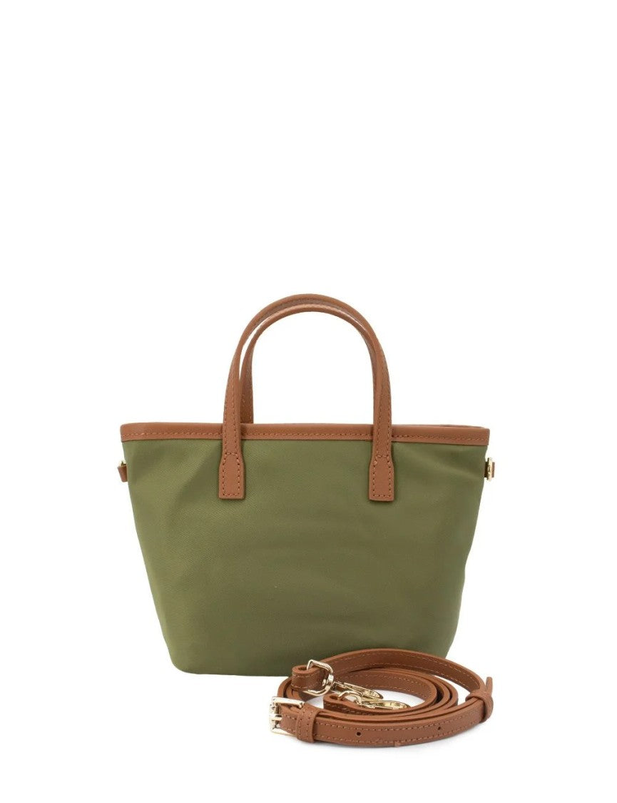 Mc2 Saint Barth Compact Mini Bag With Structured Silhouette In Military Green