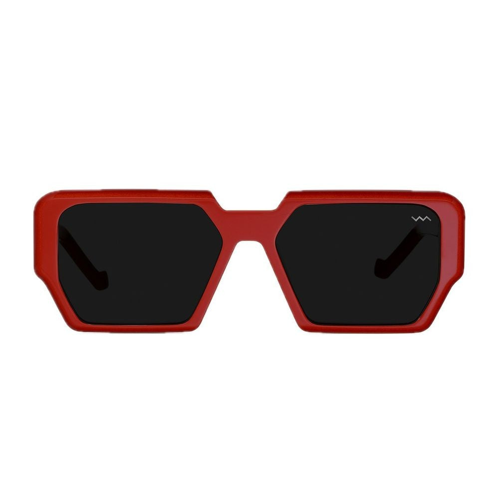 Vava Wl0065 White Label Squared Red Bio-Acetate Sunglasses