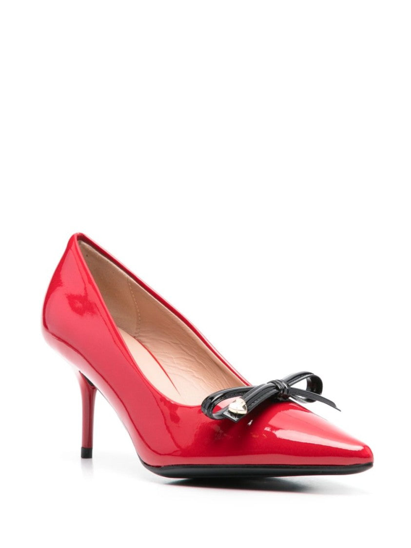 Love Moschino Red/Black Mid Heel Shoes