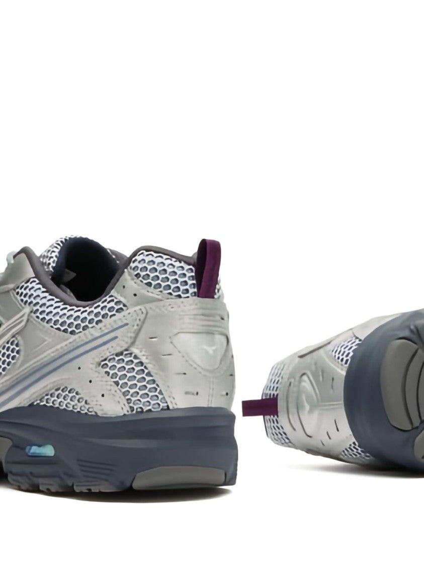 Mizuno Silver Mesh Sneakers With Mirrored Tpu Design