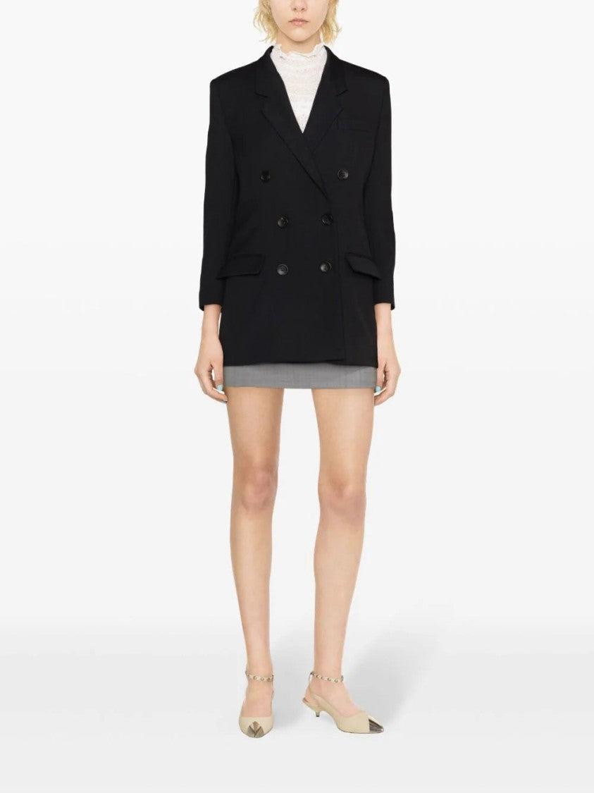 Isabel Marant Robine Double-Breasted Cotton Blazer