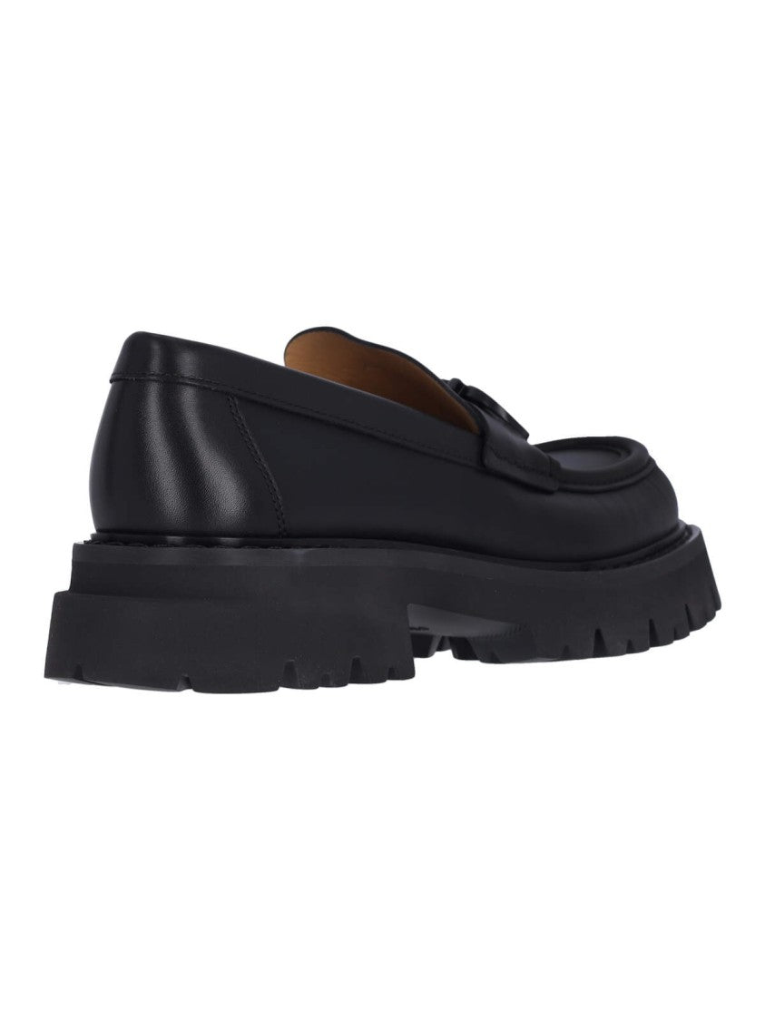 Ferragamo Chunky "Gancini" Loafers – Black