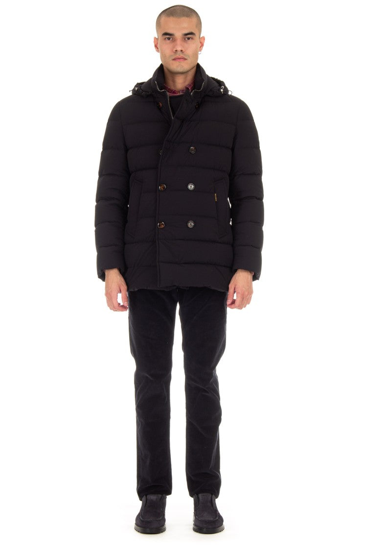 Moorer Florio-Kn Bi-Stretch Nylon Double-Breasted Down Jacket