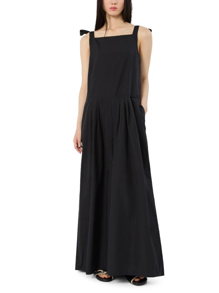 Max Mara Maxi Dress With Sleeveless Design And Pleated Skirt