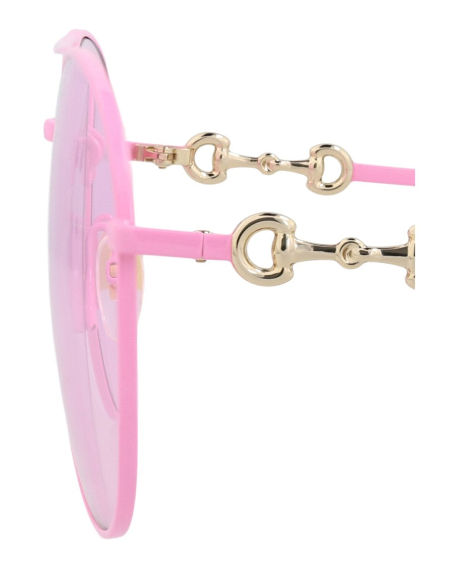 Gucci Aviator-Frame Metal Sunglasses