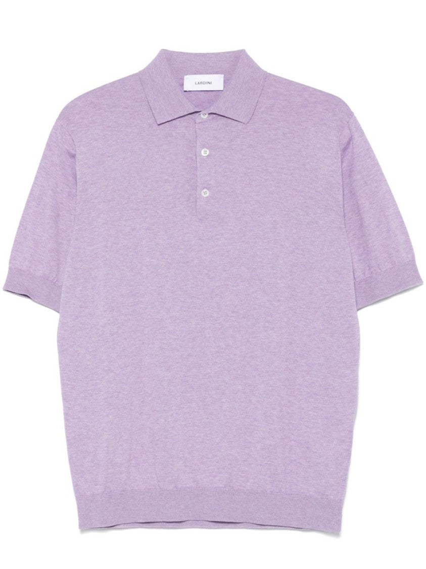 Lardini Relaxed Fit Lilac Polo Shirt