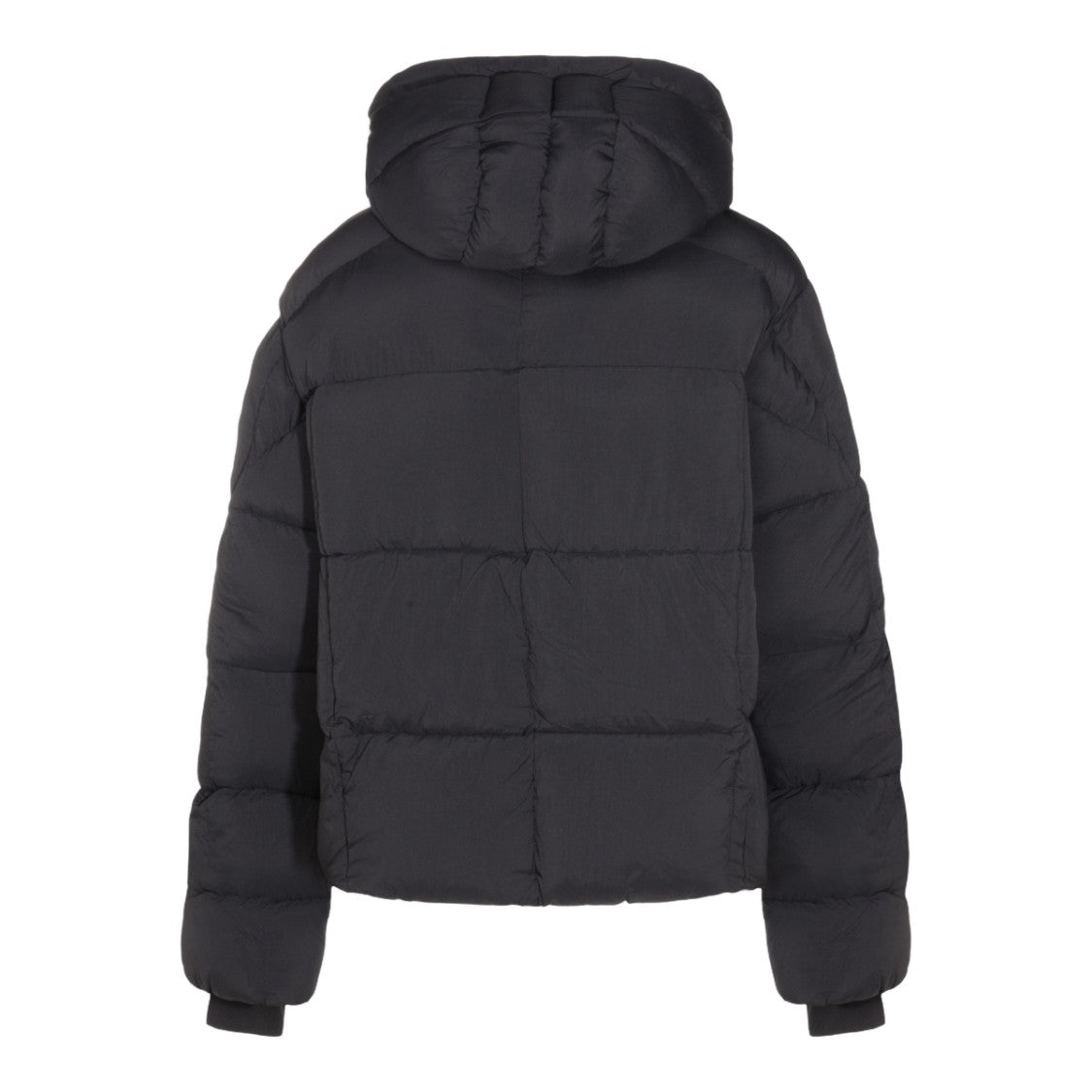 Thom Krom Quilted Black Puffer Jacket With High Collar