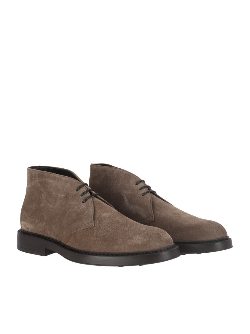 Doucal's Crete Brown Mink Suede Chukka Boots