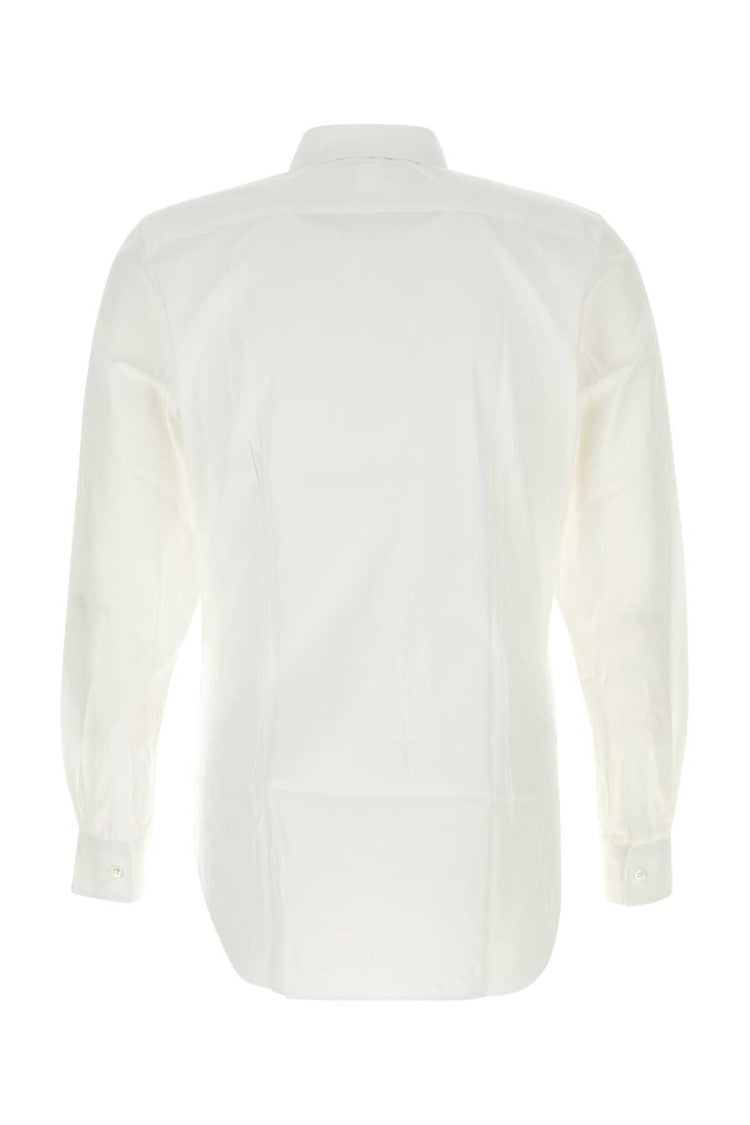 Comme Des Garçons White Poplin Shirt