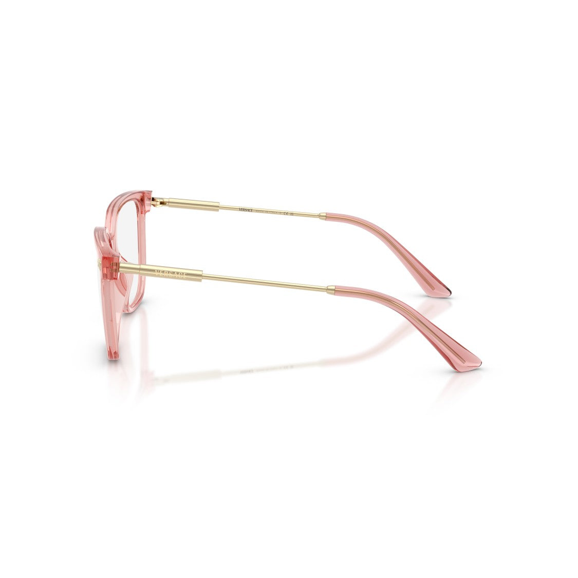 Versace 0Ve3388u Translucent Pink Square Frame Eyeglasses