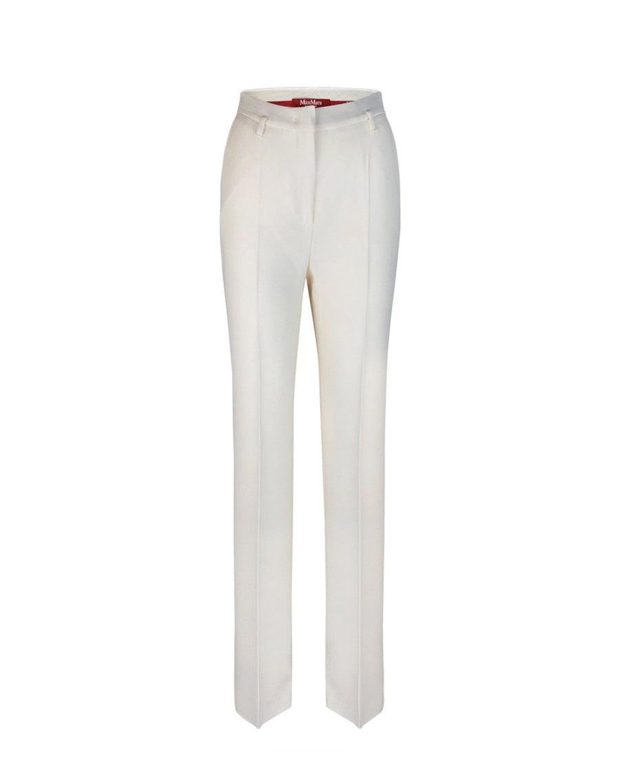 Max Mara White Alabama Trousers