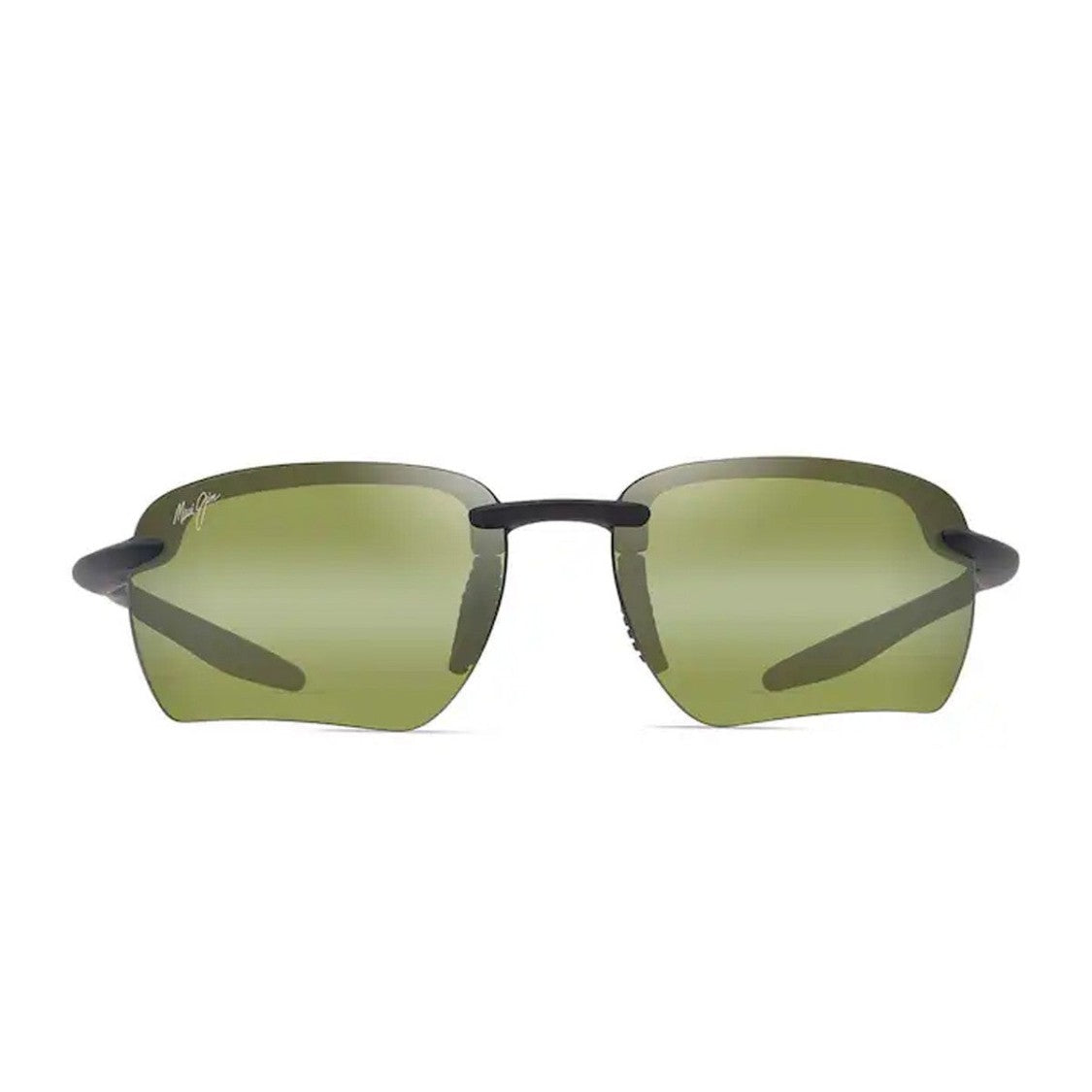 Maui Jim Matte Black Maui Ht Ho'okipa Ultra G Bio-Injected Wraparound Sunglasses