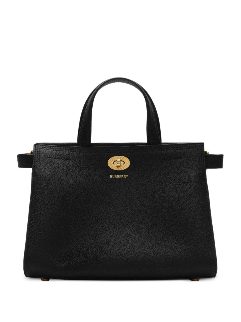 Burberry Structured Tote Bag With Cotswolds Mini Check Accents