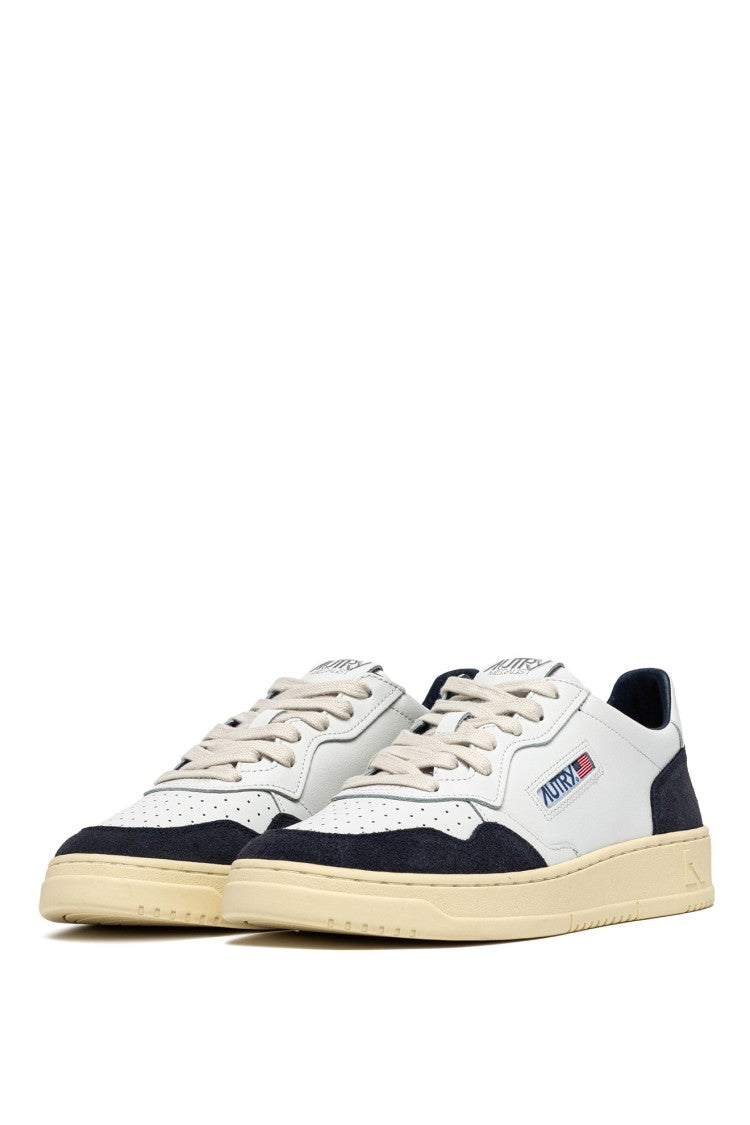 Autry Blue Medalist Suede Leather Sneakers