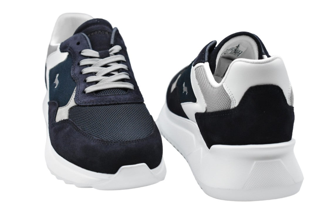 Harmont & Blaine Blue Laced Comfort Stylish Low Shoes