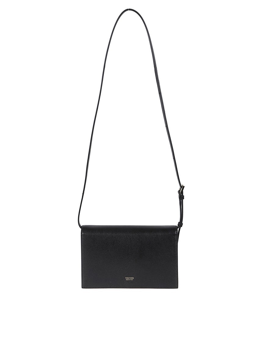 Tom Ford Supple Grain Shoulder Bag With Adjustable Strap And Removable Mirror