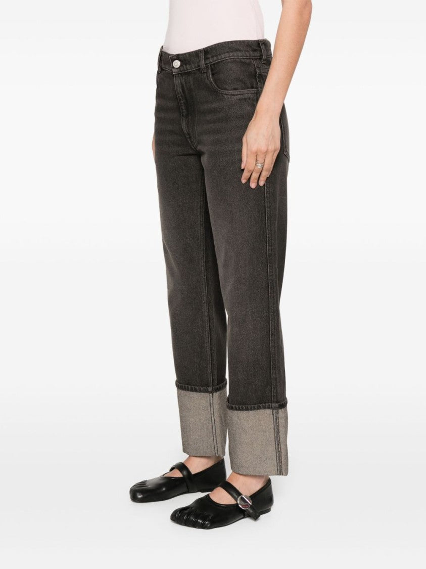 Coperni Classic Five-Pocket Trousers With Logo-Buckle Detail