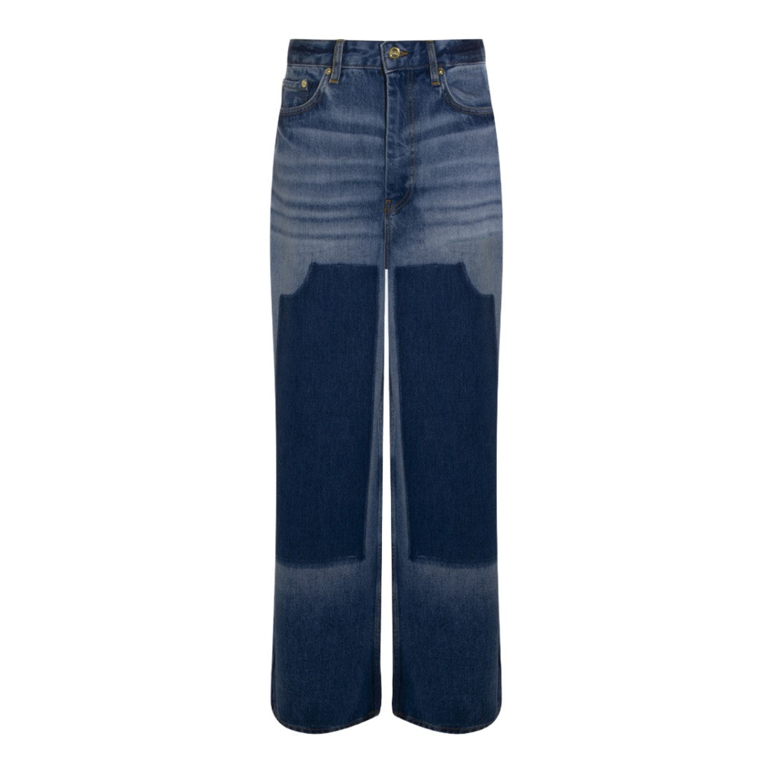 Ganni Straight-Leg Jeans With Mid-Rise Waist