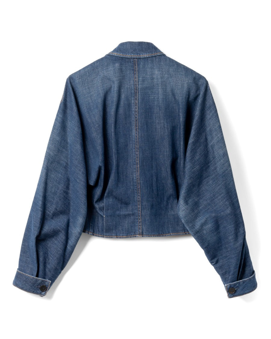Lanvin Cropped Blue Jacket