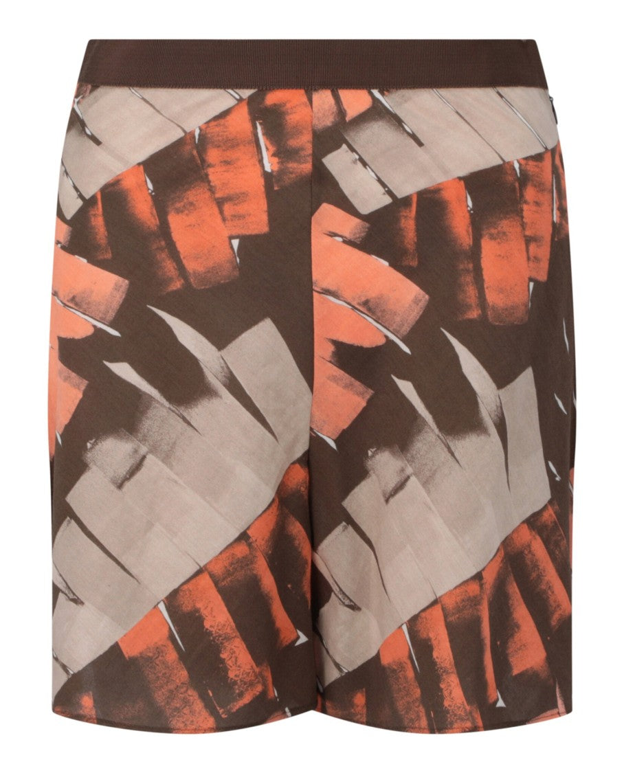Ferragamo Palm Print Bermuda Shorts
