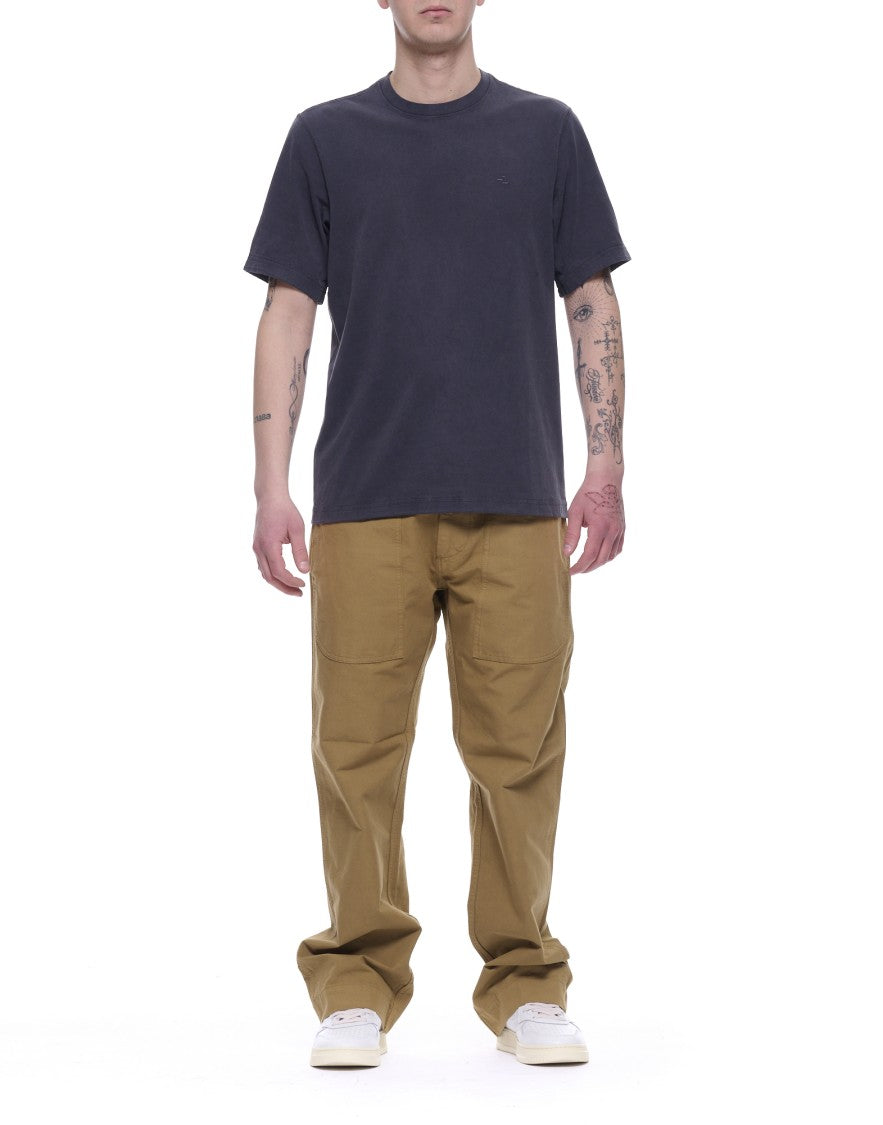 East Harbour Surplus Khaki Cotton Pants With Utility-Inspired Design