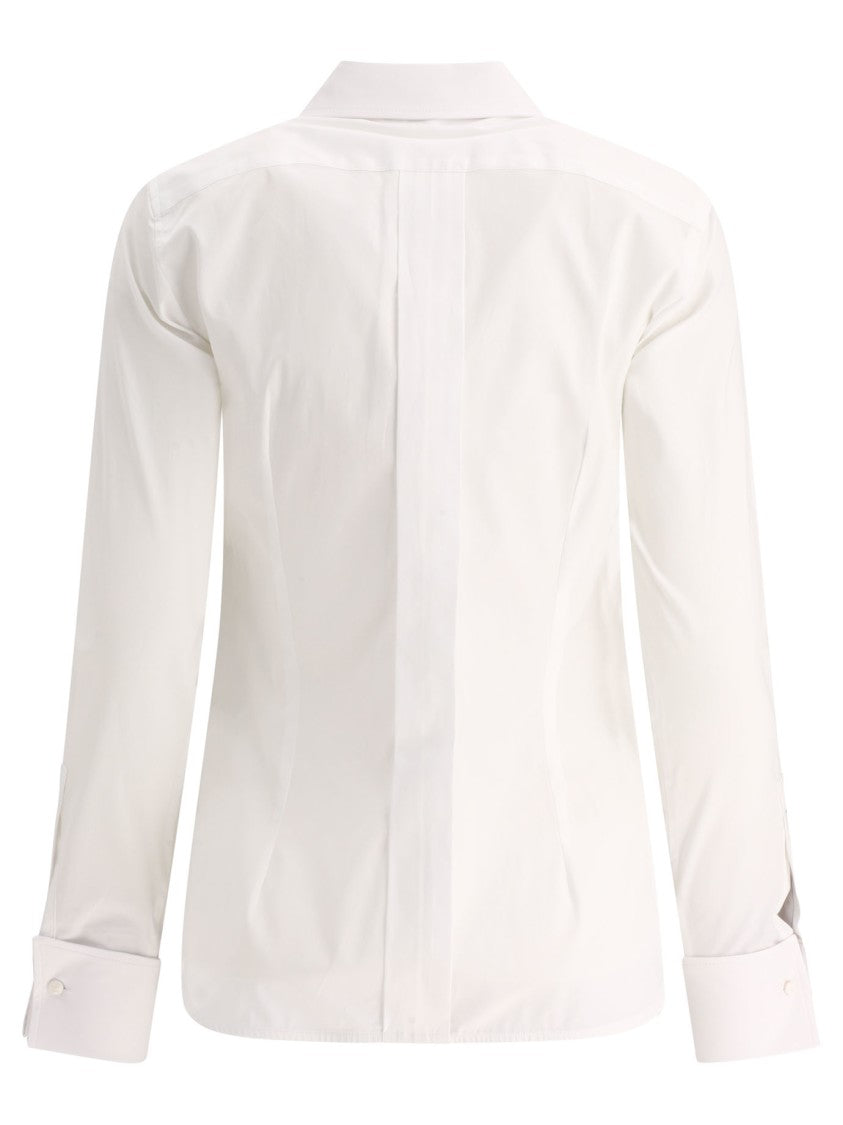 Max Mara Semi-Fitted Cotton Shirt With Classic Collar