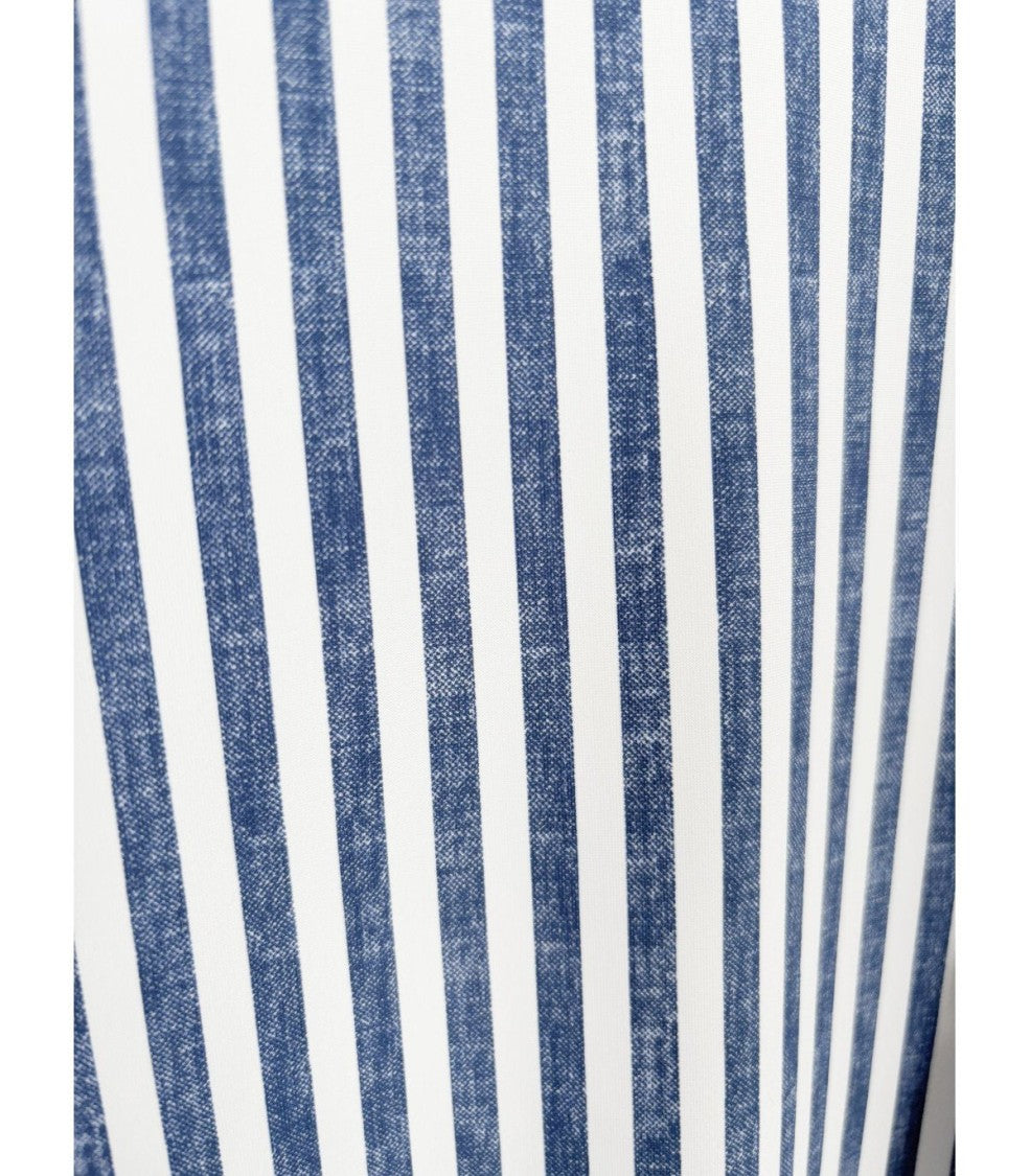 Archivium White Blue Linen Effect Shirt