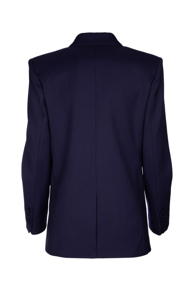 Elisabetta Franchi Double-Breasted Blazer With Sharp Lapel