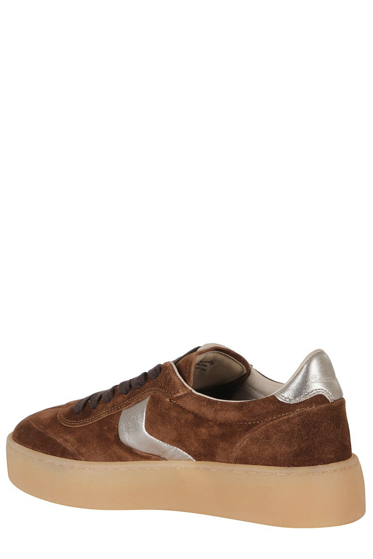Voile Blanche Mind 02 Metallic Goat Skin Suede Low-Top Sneakers