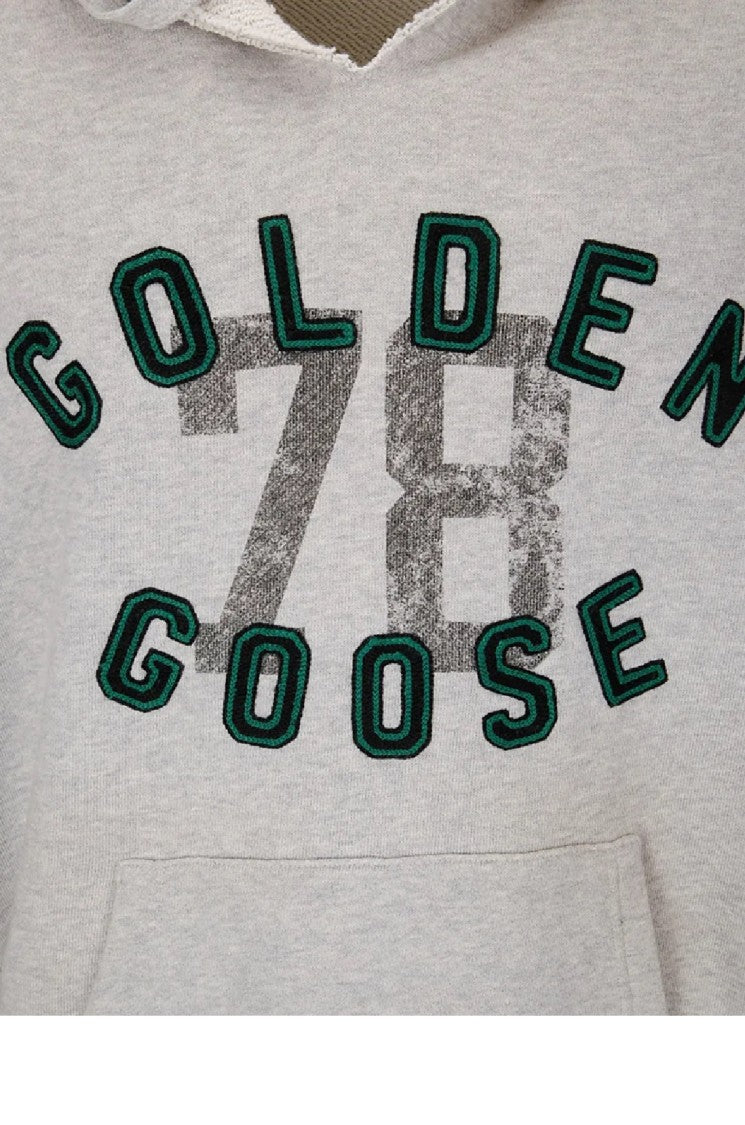 Golden Goose Ribbed Relaxed-Fit Hoodie With Vintage Graphic