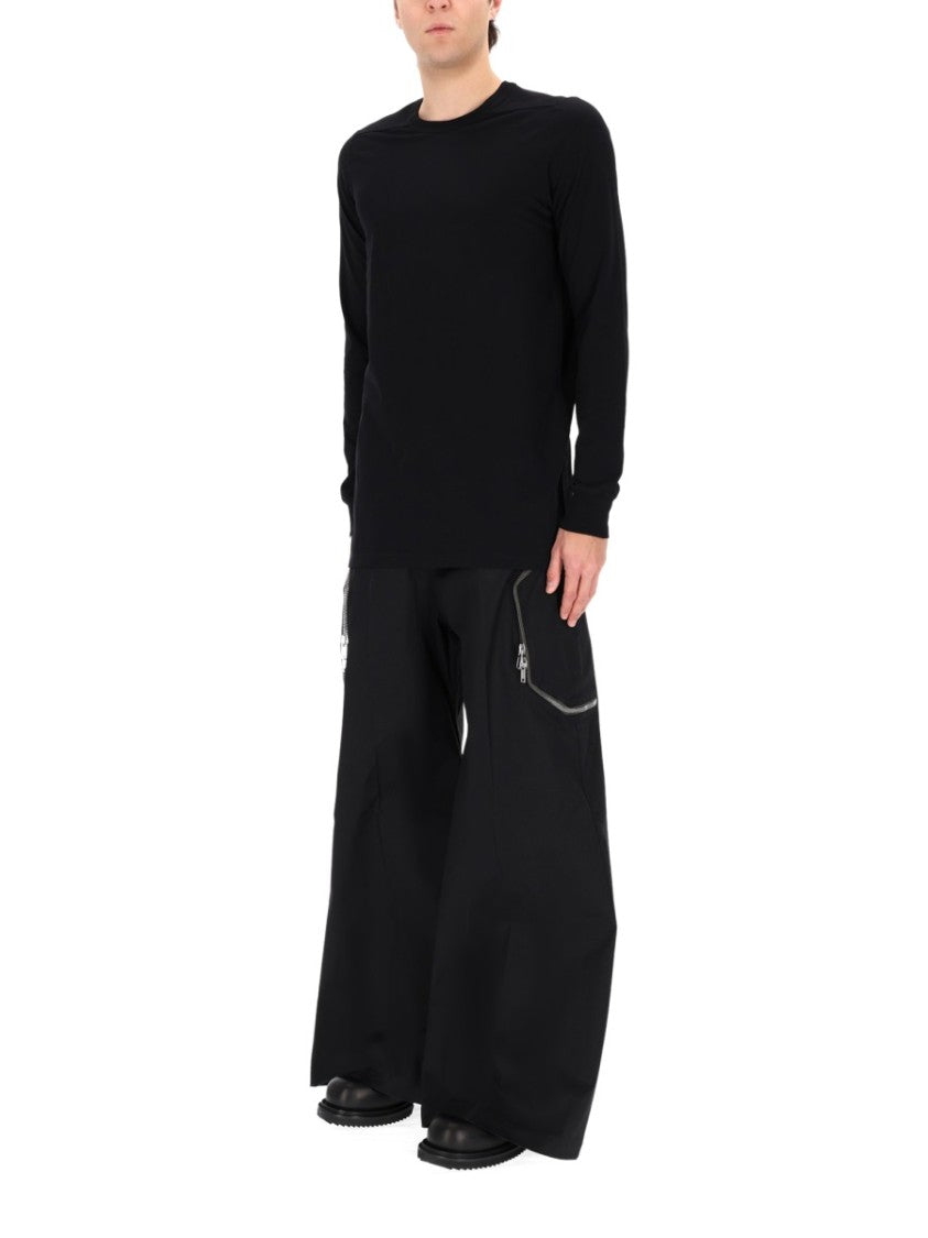 Rick Owens Level Ls Cotton Seam Detail T-Shirt
