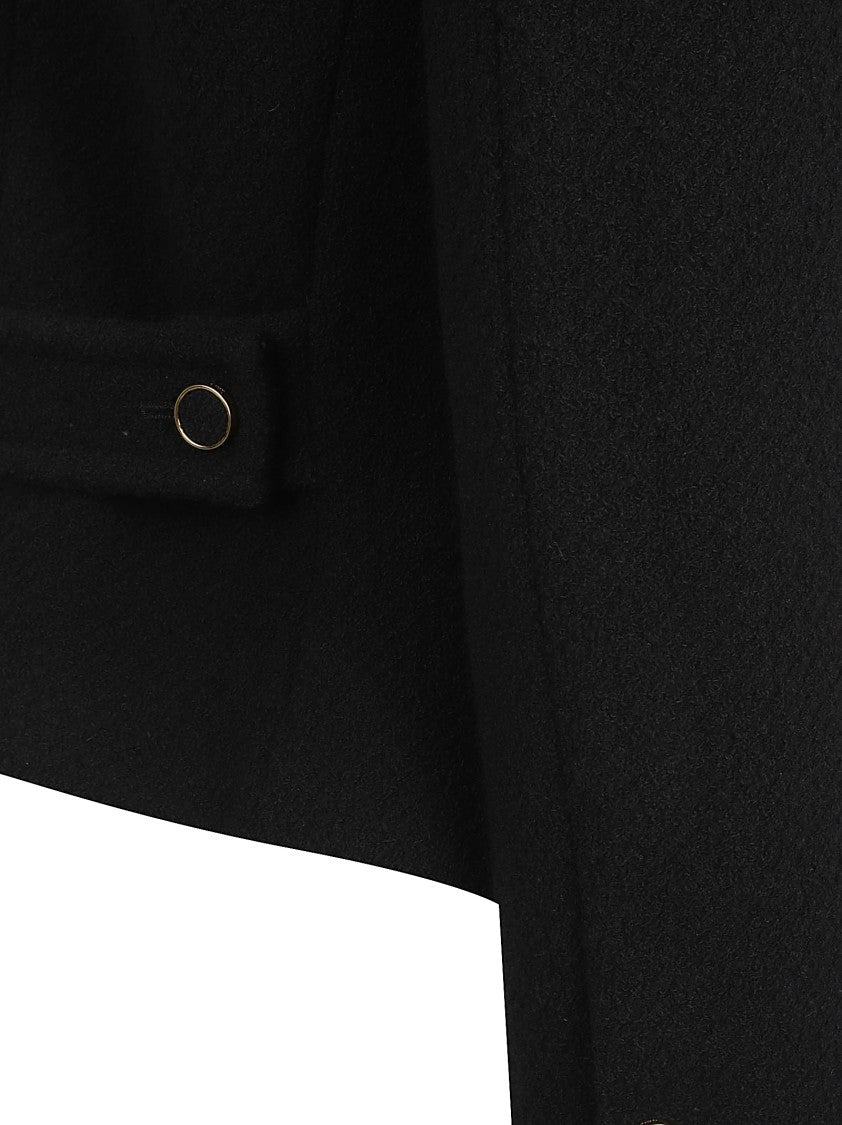 Chloé Fitted Bouclé Wool Jacket With Gold-Tone Buttons