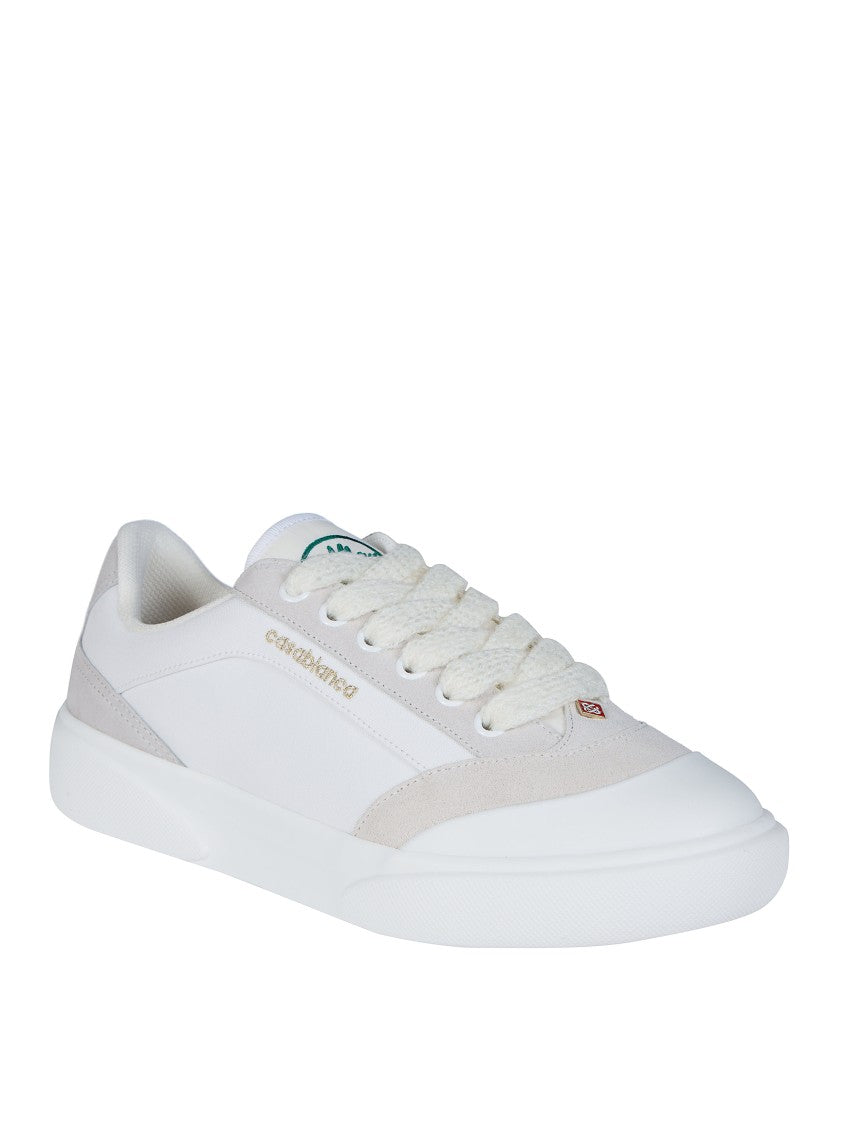 Casablanca Del Mar Low-Top Suede Overlay Sneakers