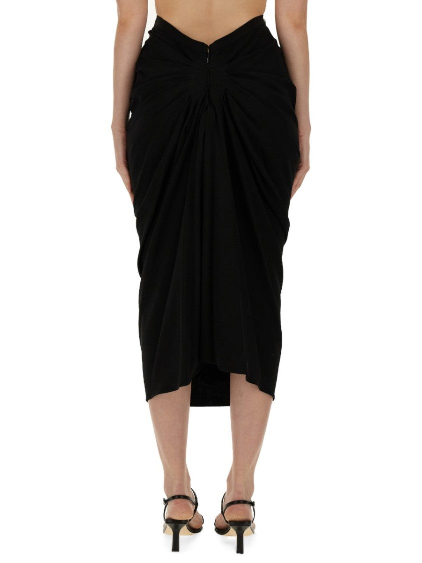 Dries Van Noten Draped Skirt Crafted