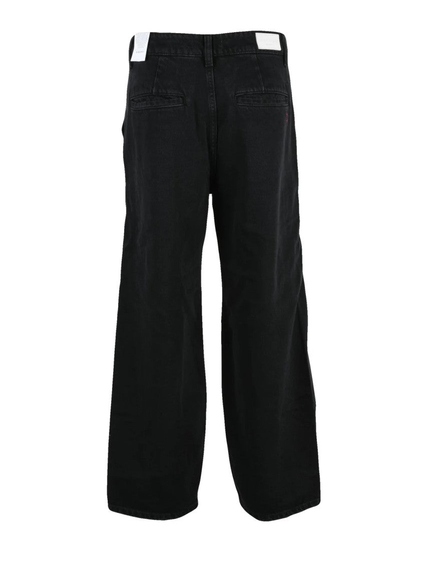 Icon Denim Straight-Leg Rigid Black Denim Jeans