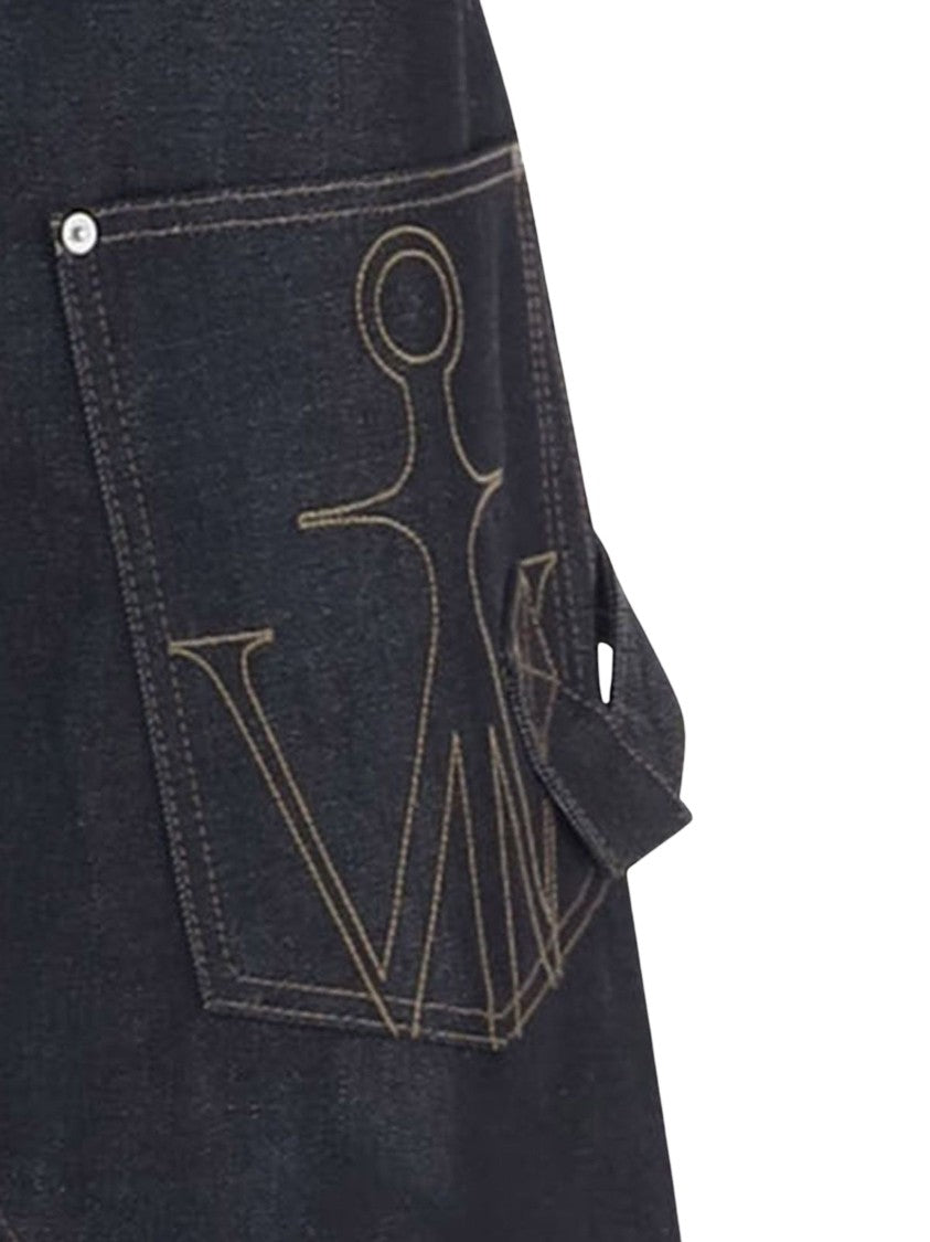 J. W. Anderson Asymmetric Stitch Wide-Leg Jeans