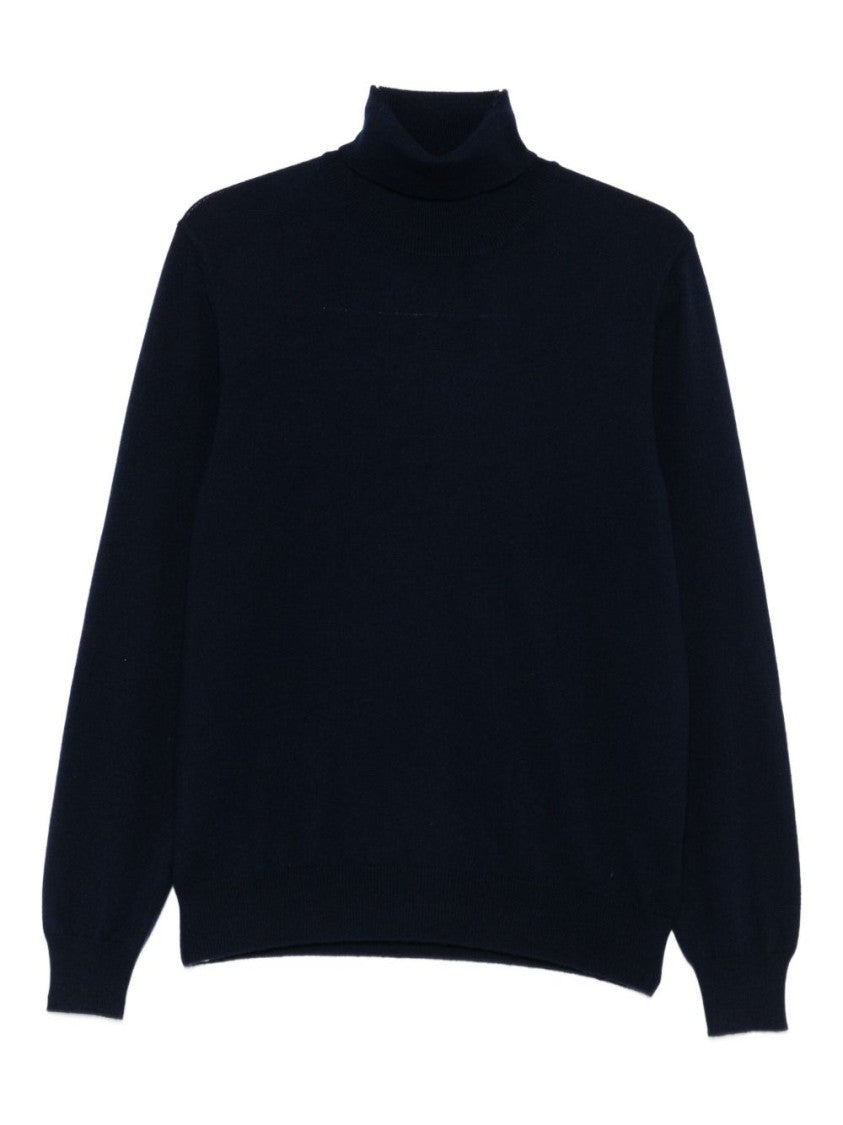 Gran Sasso Navy Blue Turtleneck Sweater