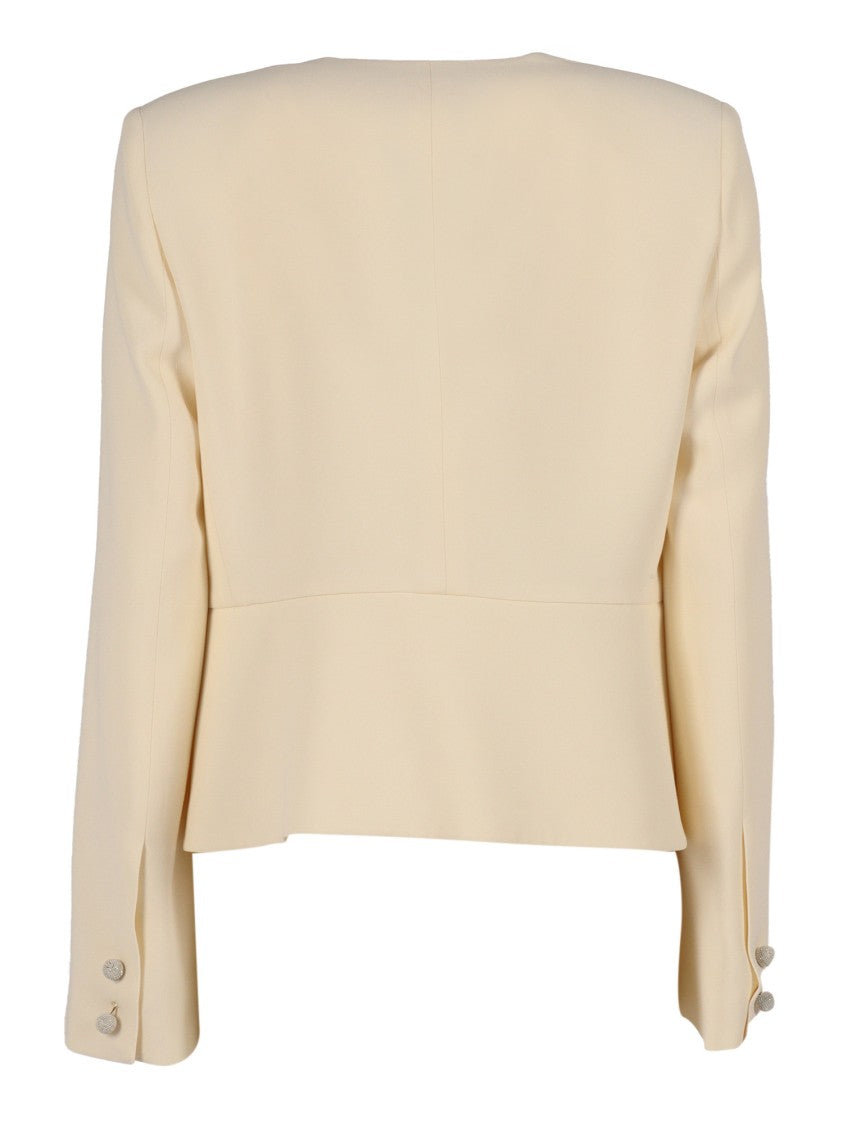 Fabiana Filippi Tailored Cady Jacket With Deep V-Neckline