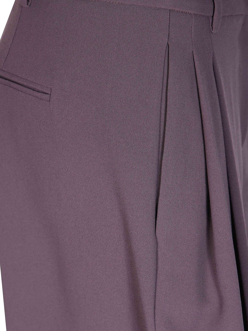 The Andamane Tracy Low-Rise Pleated Wide-Leg Pants